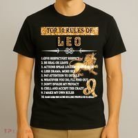 Leo Zodiac Top 10 Rules Of Leo T-Shirt thumb 3