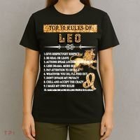 Leo Zodiac Top 10 Rules Of Leo T-Shirt thumb 4