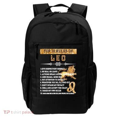 Leo Zodiac Top 10 Rules Of Leo Backpack