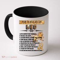 Leo Zodiac Top 10 Rules Of Leo Coffee Mug thumb 0