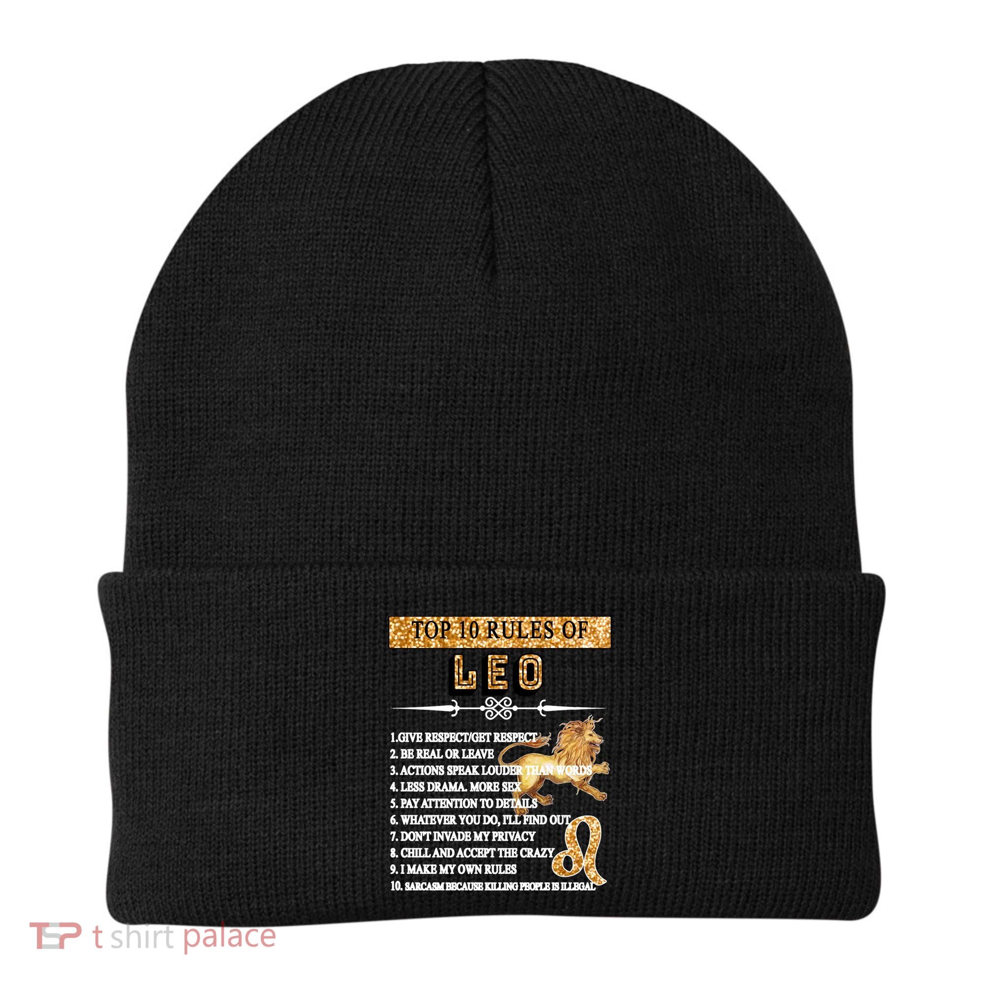 Leo Zodiac Top 10 Rules Of Leo Beanie