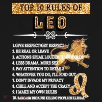 Leo Zodiac Top 10 Rules Of Leo Mousepad thumb 1