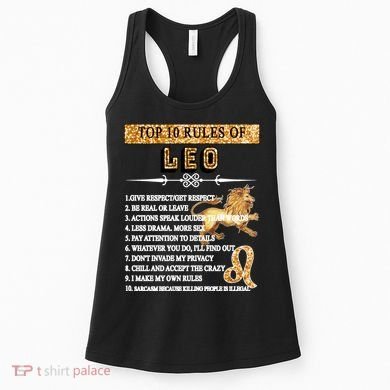 Leo Zodiac Top 10 Rules Of Leo Women's Tank Top