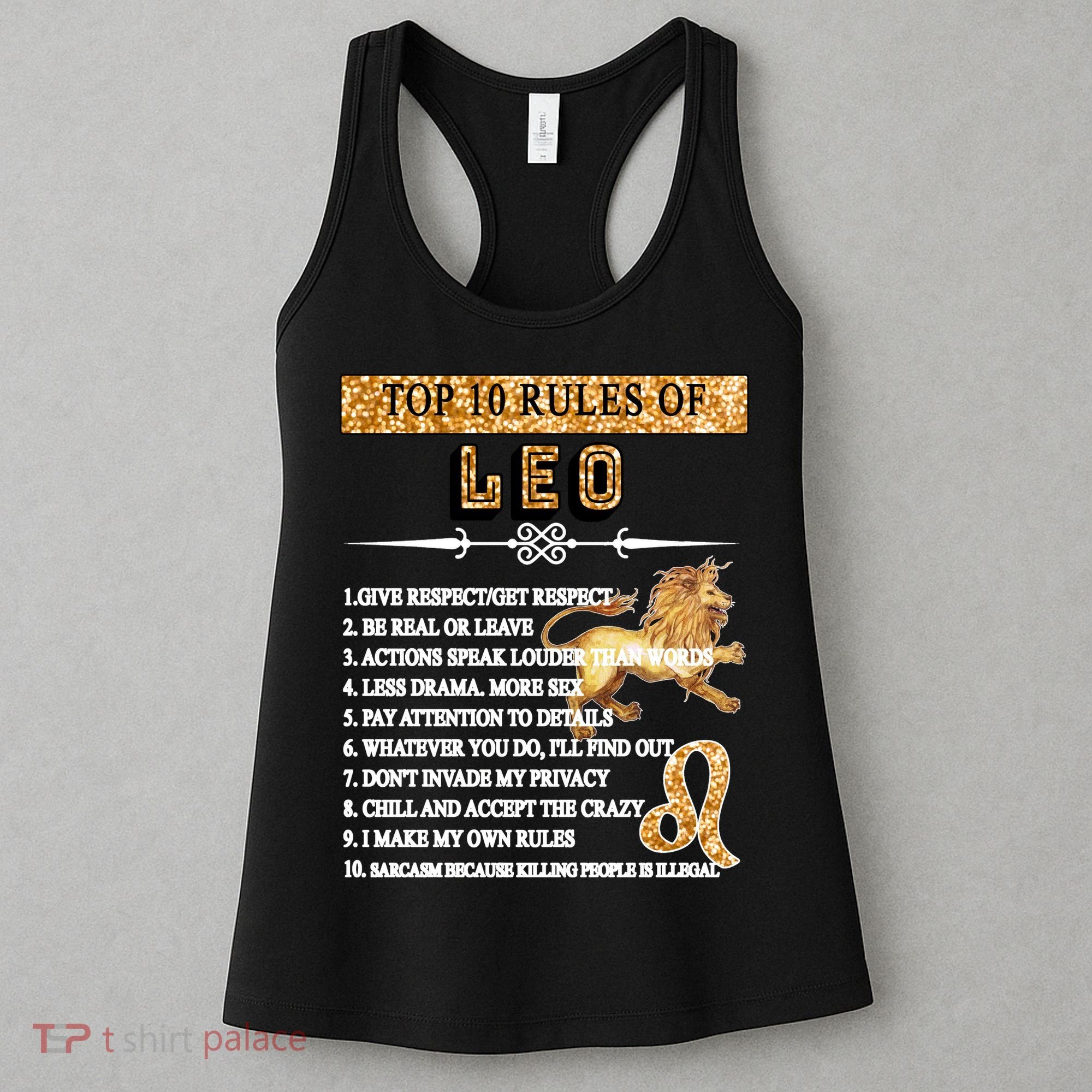 Leo Zodiac Top 10 Rules Of Leo Women's Tank Top
