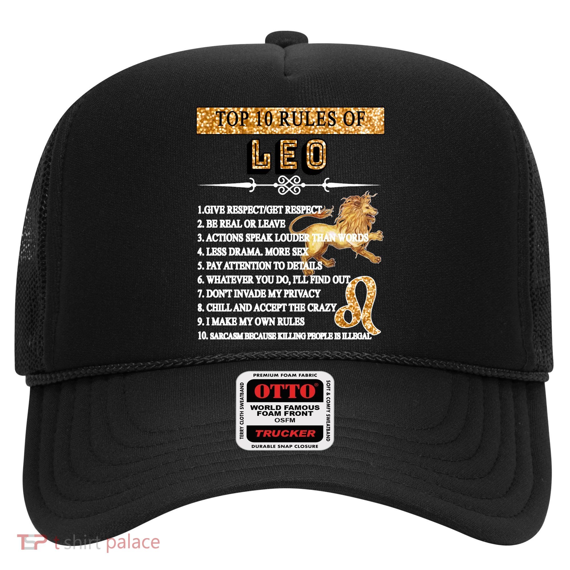 Leo Zodiac Top 10 Rules Of Leo Hat