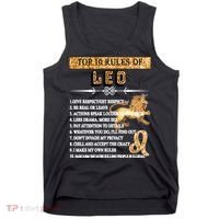 Leo Zodiac Top 10 Rules Of Leo Tank Top thumb 0