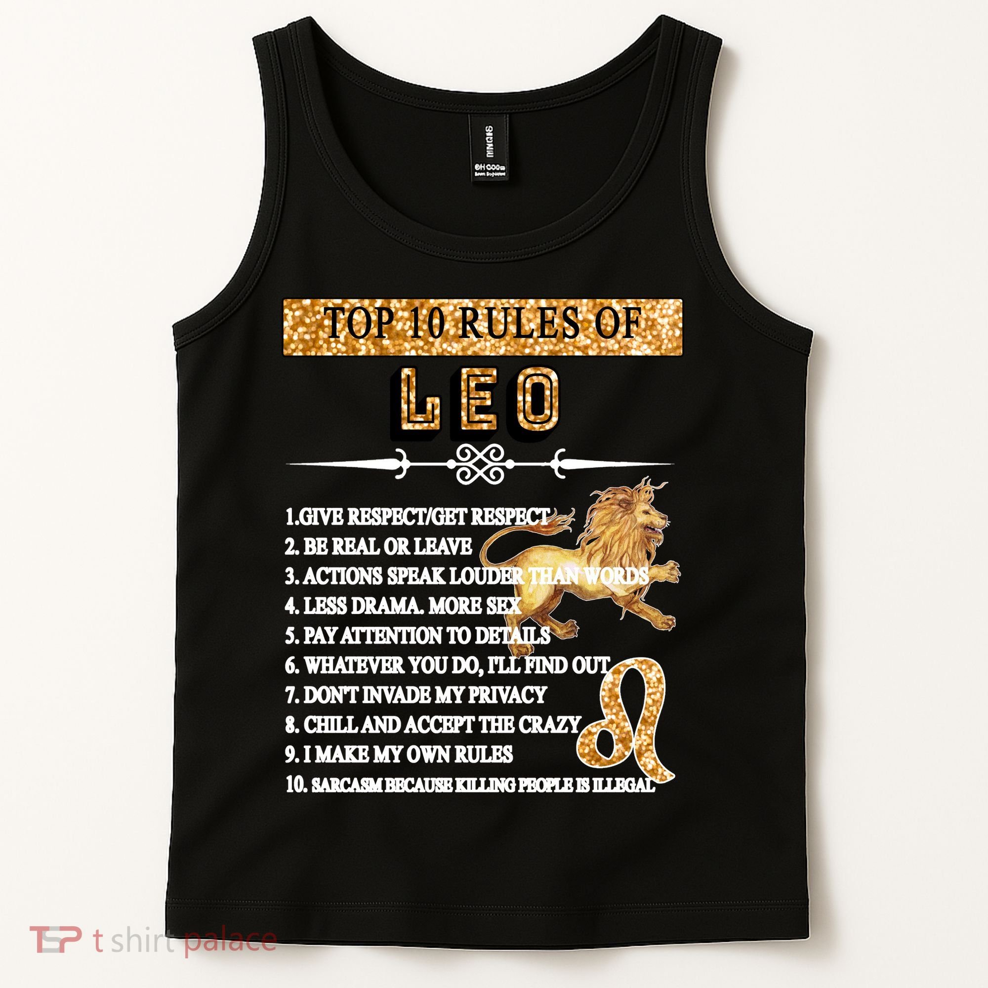 Leo Zodiac Top 10 Rules Of Leo Tank Top