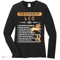 Leo Zodiac Top 10 Rules Of Leo Women's Long Sleeve Shirt thumb 0