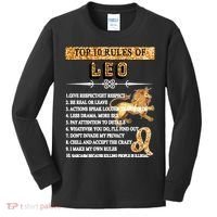 Leo Zodiac Top 10 Rules Of Leo Kids Long Sleeve Shirt thumb 0