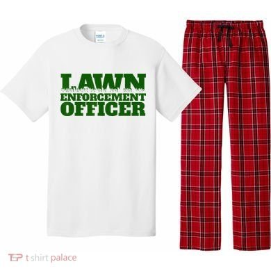 Lawn Enforcement Officer Pajama Set