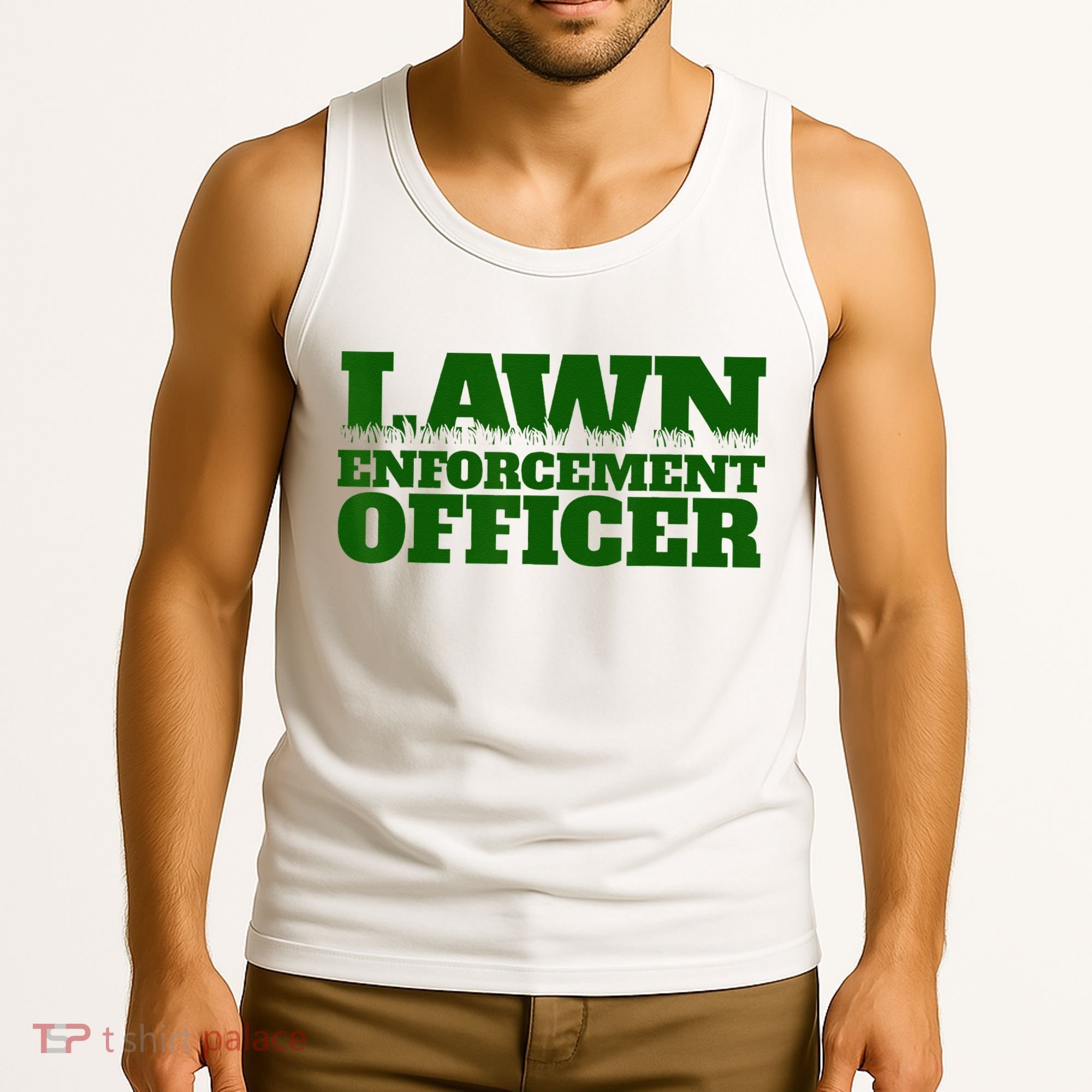 Lawn Enforcement Officer Tank Top