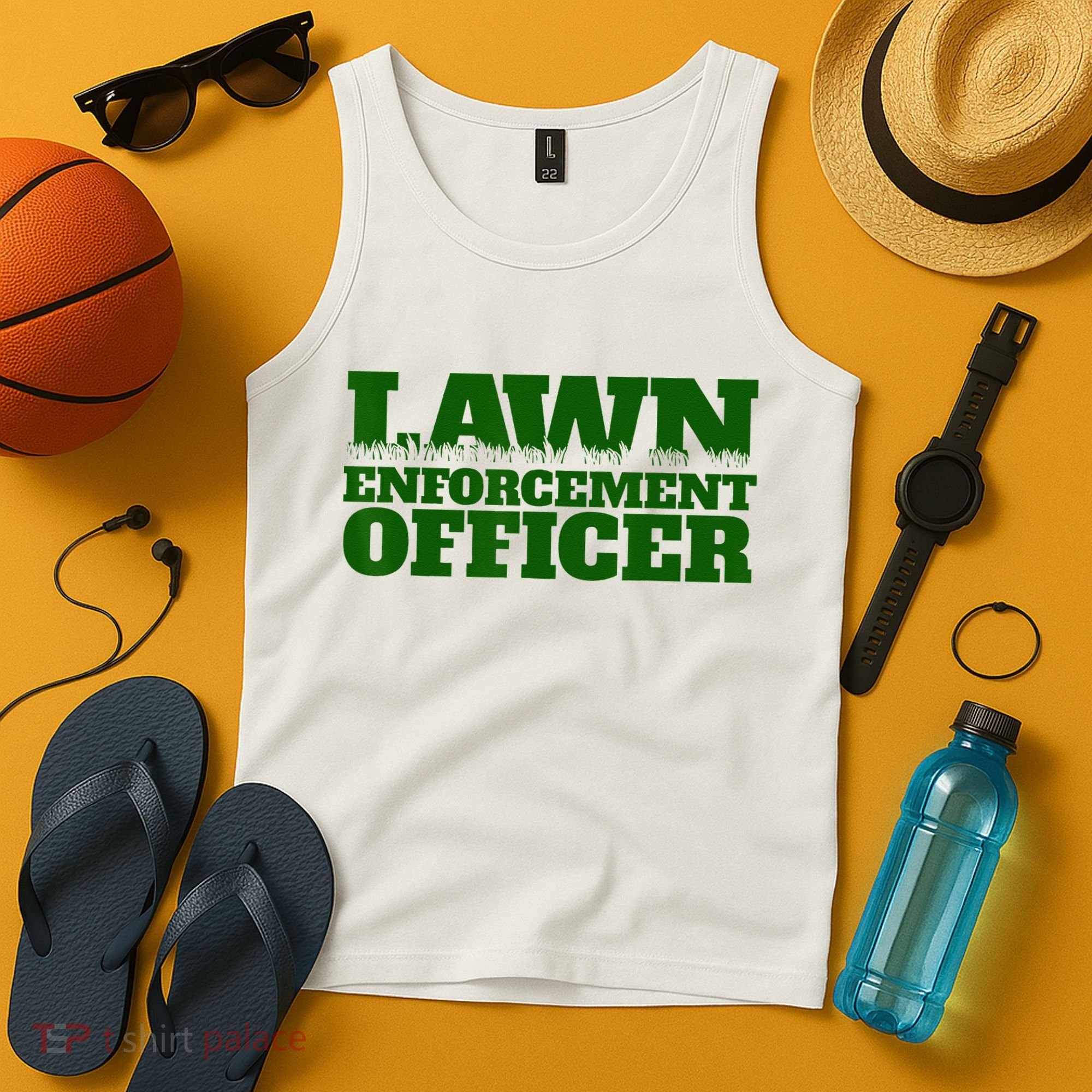Lawn Enforcement Officer Tank Top