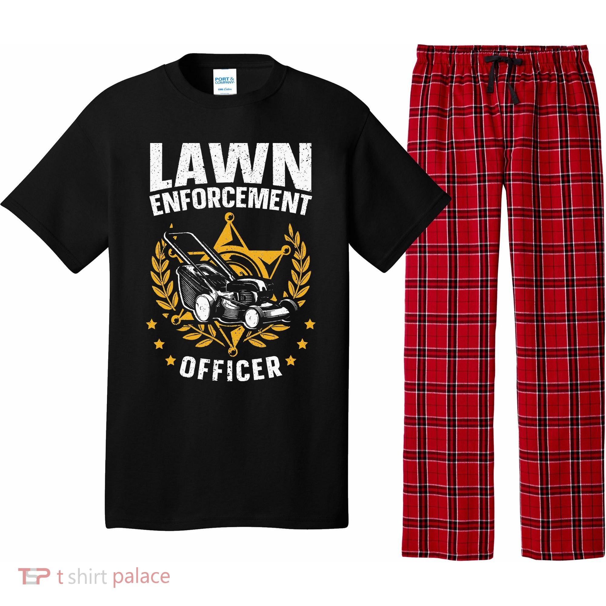 Lawn Enforcement Officer for a Lawn Care Lawn Mowing Fan Pajama Set