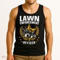 Lawn Enforcement Officer for a Lawn Care Lawn Mowing Fan Tank Top thumb 3