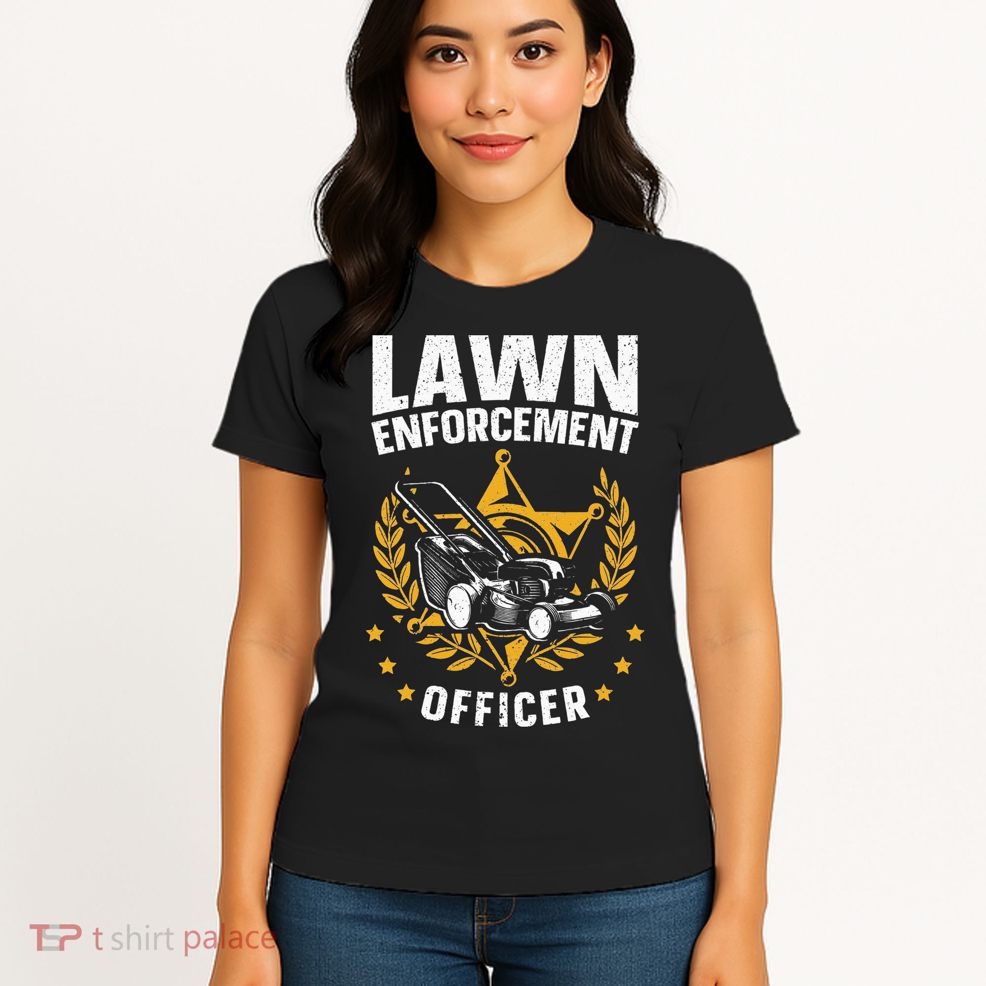 Lawn Enforcement Officer for a Lawn Care Lawn Mowing Fan Women's T-Shirt
