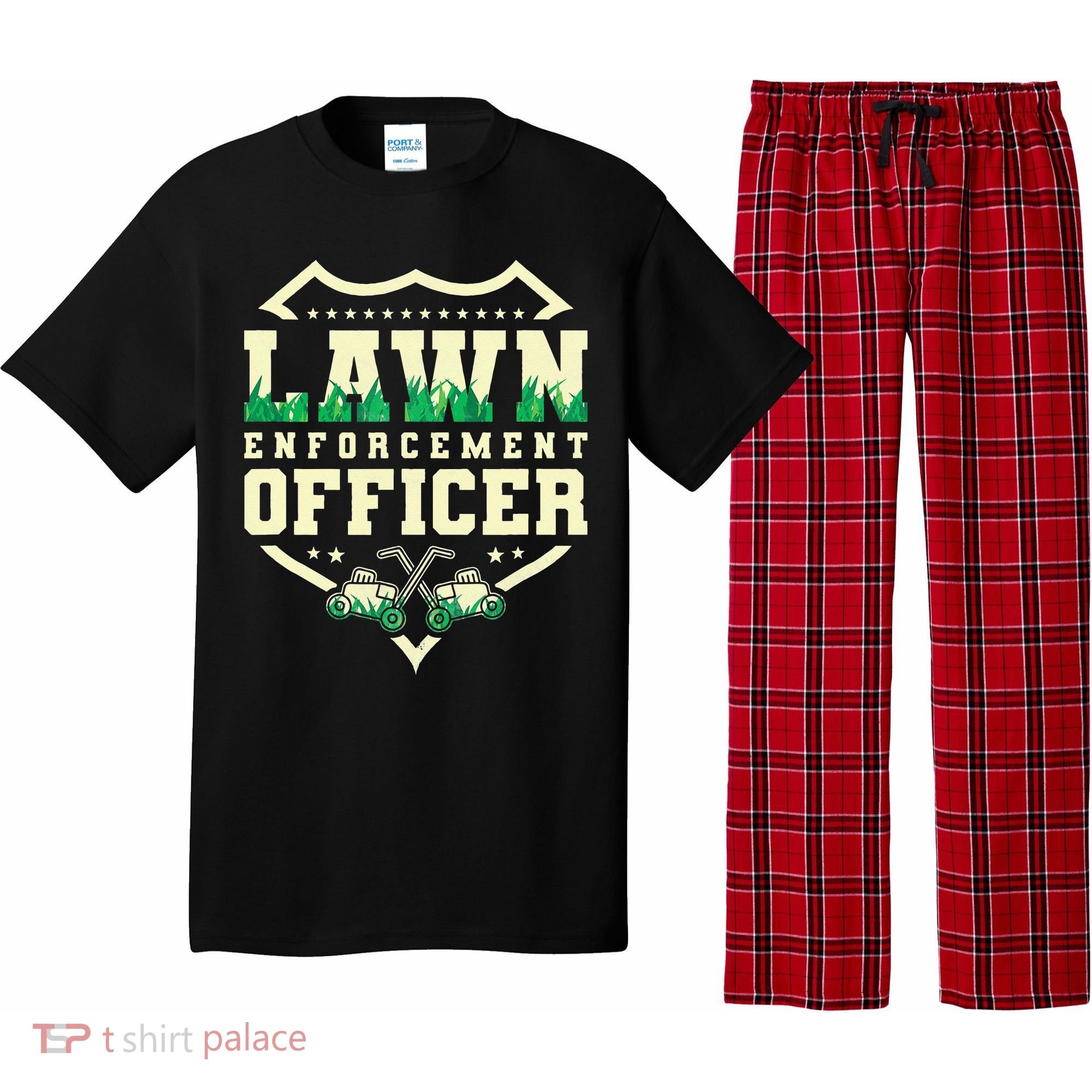 Lawn Enforcement Officer Lawn Care Pajama Set
