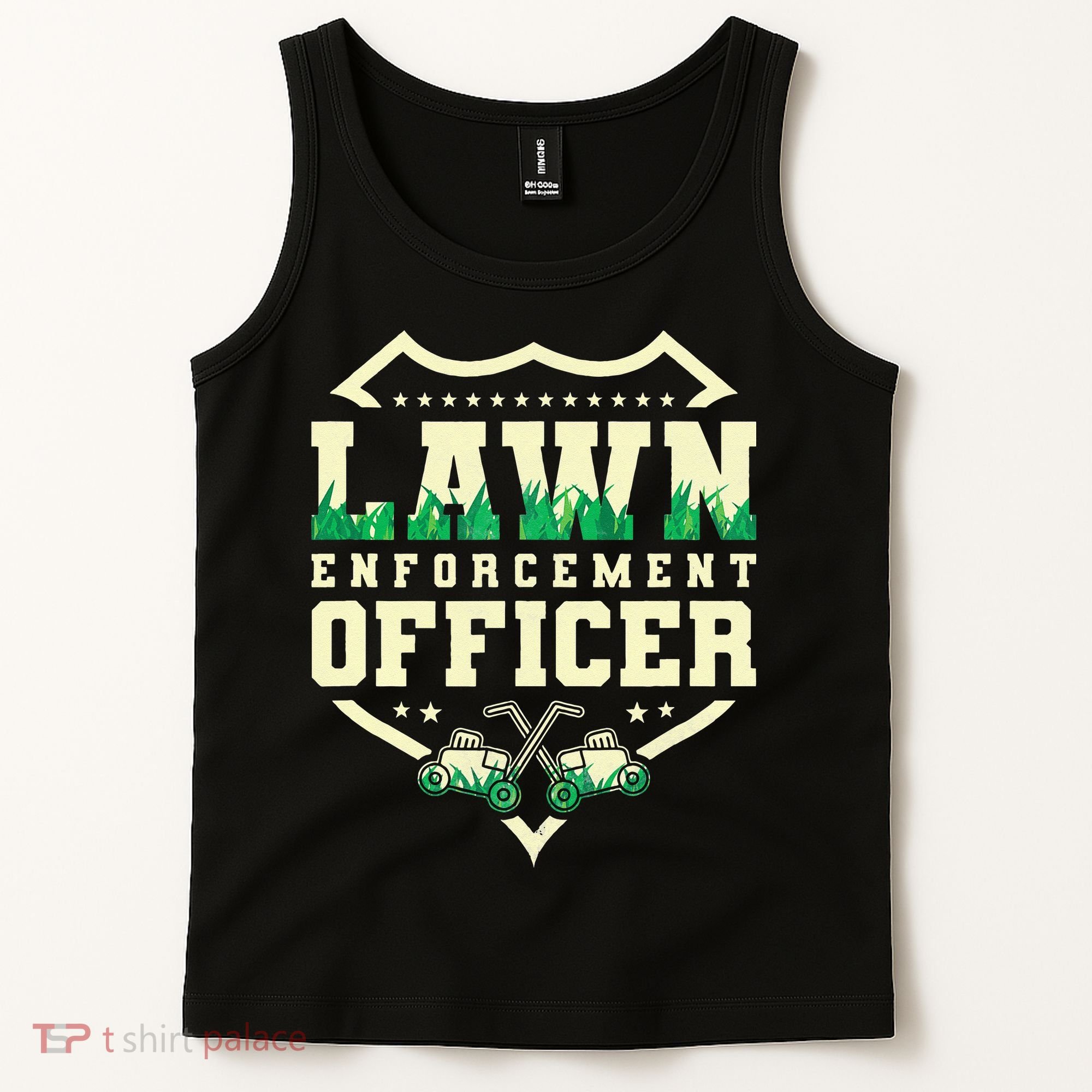 Lawn Enforcement Officer Lawn Care Tank Top