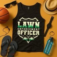 Lawn Enforcement Officer Lawn Care Tank Top thumb 4