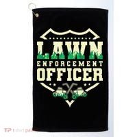 Lawn Enforcement Officer Lawn Care Golf Towel thumb 0