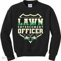 Lawn Enforcement Officer Lawn Care Kids Sweatshirt thumb 0