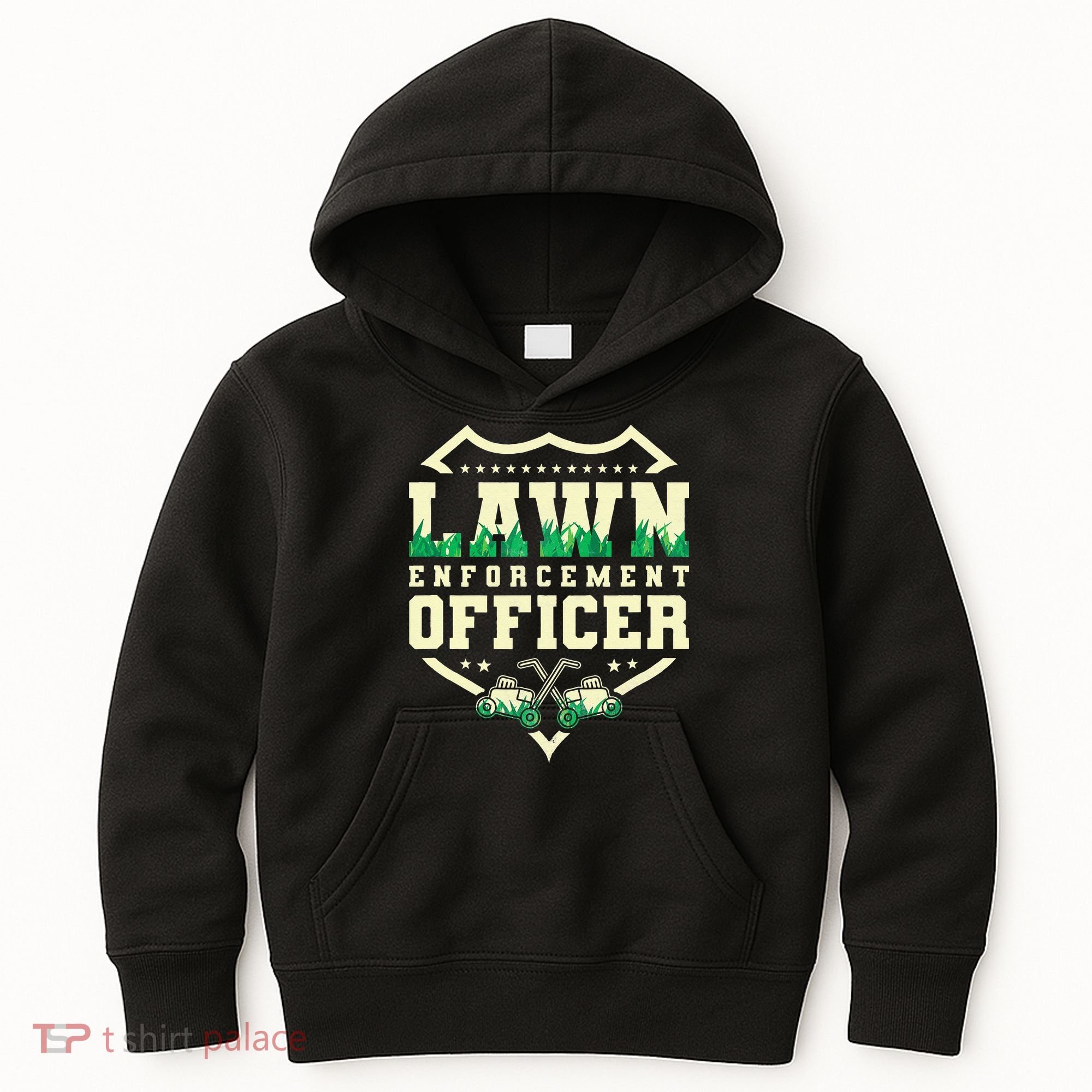 Lawn Enforcement Officer Lawn Care Kids Hoodie