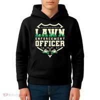 Lawn Enforcement Officer Lawn Care Kids Hoodie thumb 4