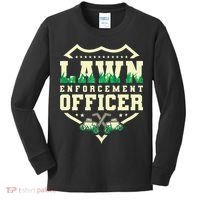 Lawn Enforcement Officer Lawn Care Kids Long Sleeve Shirt thumb 0