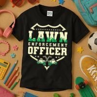 Lawn Enforcement Officer Lawn Care Kids T-Shirt thumb 3