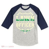 Lawn Enforcement Officer Lawn Care Kids Colorblock Raglan Jersey thumb 0