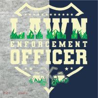 Lawn Enforcement Officer Lawn Care Kids Colorblock Raglan Jersey thumb 2