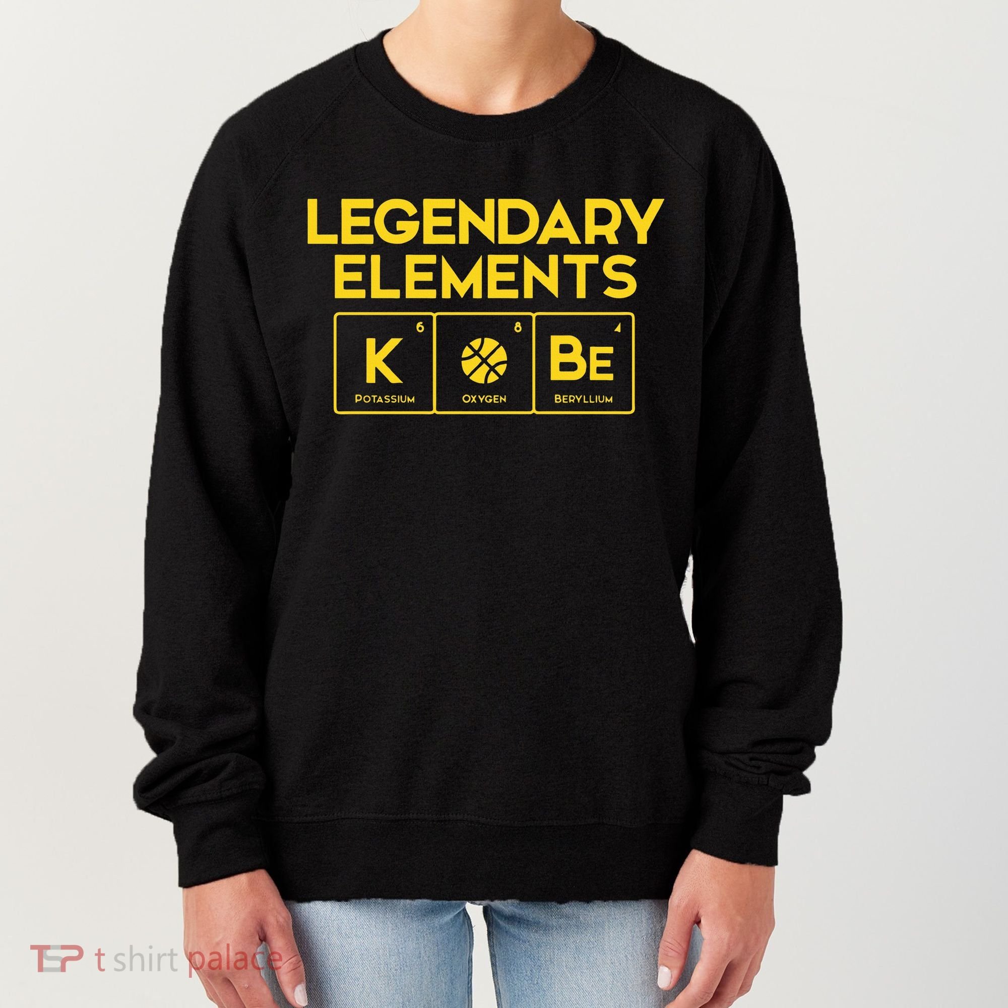 Legendary Elements of Basketball KOBe Periodic Table Fun Women's Sweatshirt