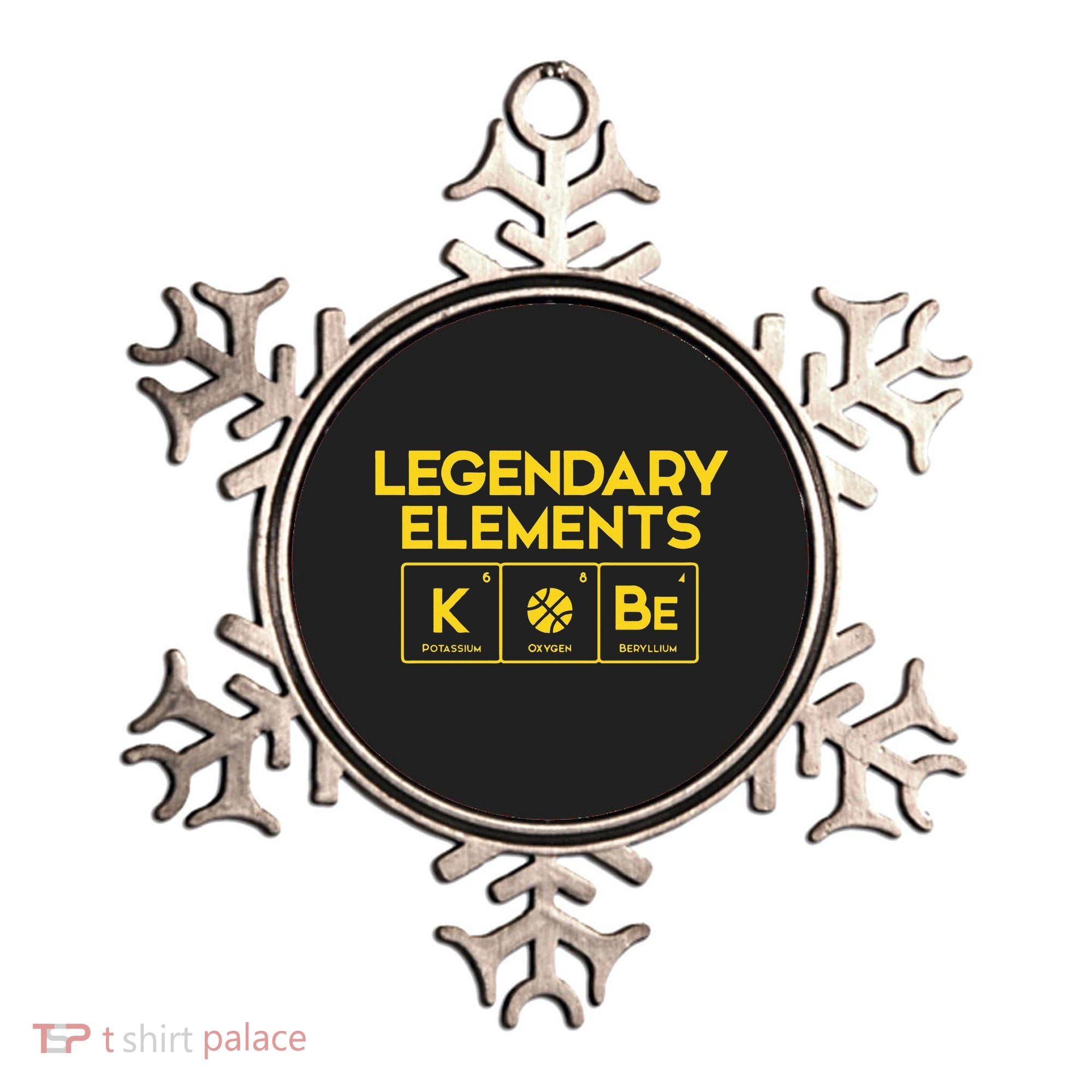 Legendary Elements of Basketball KOBe Periodic Table Fun Ornament