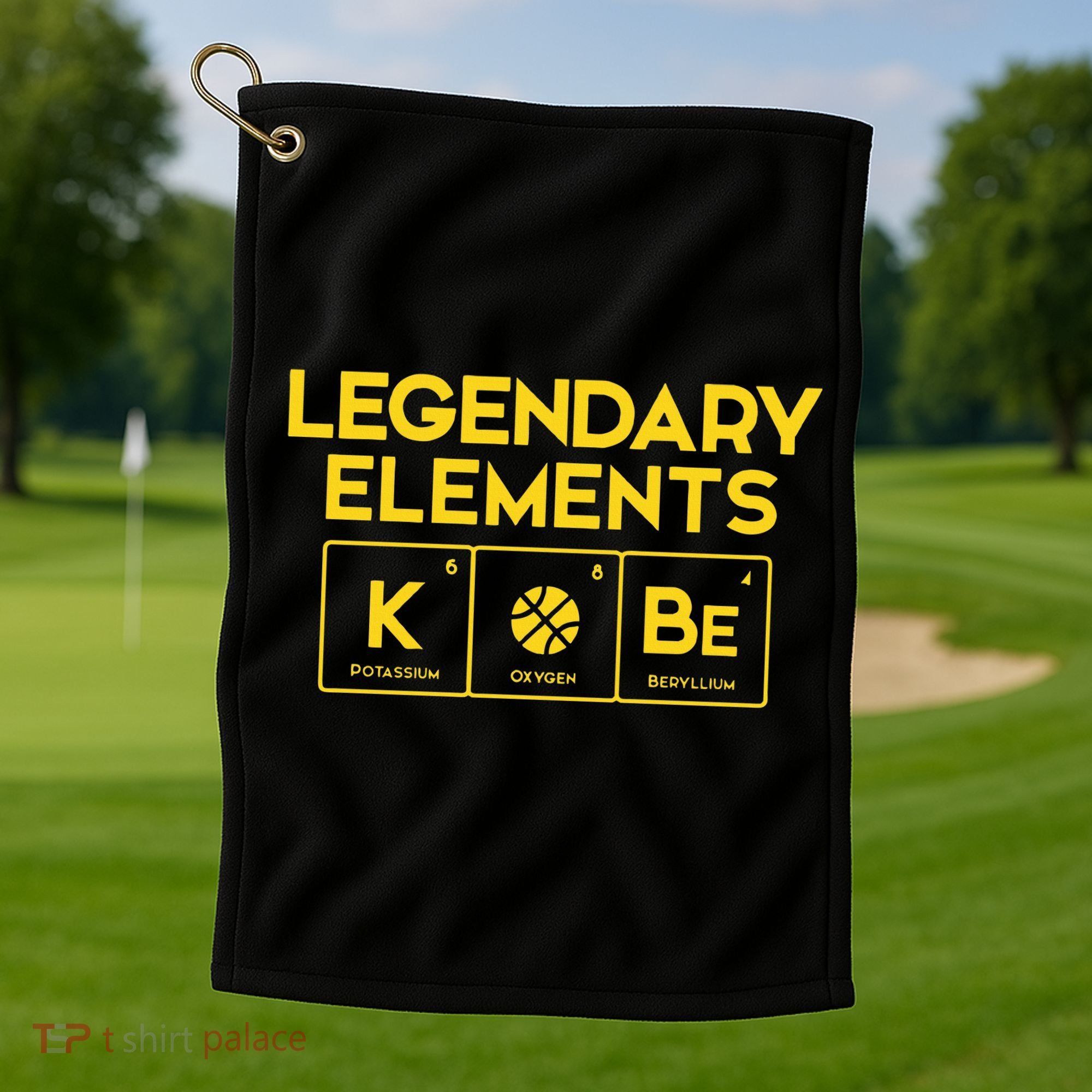 Legendary Elements of Basketball KOBe Periodic Table Fun Golf Towel