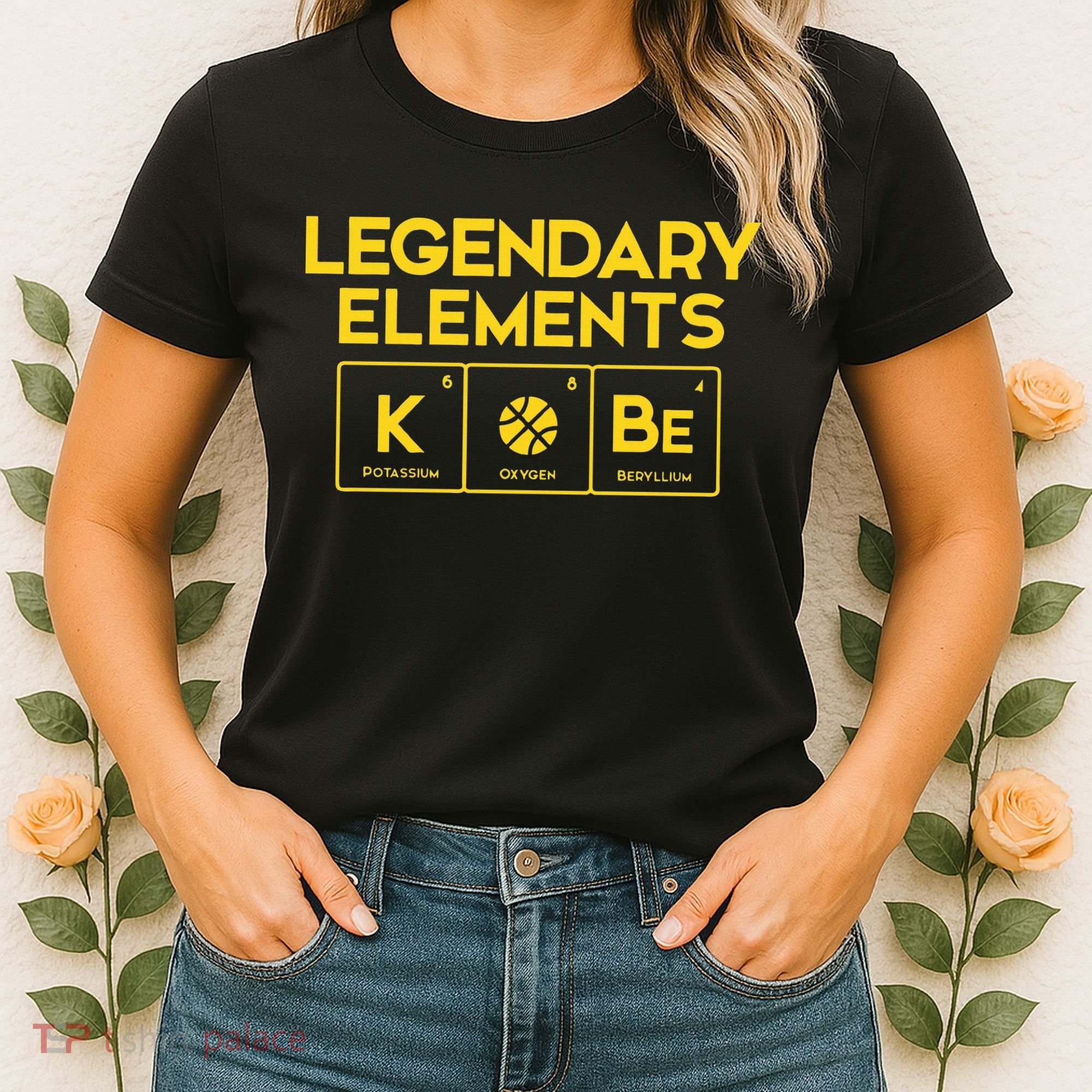 Legendary Elements of Basketball KOBe Periodic Table Fun Women's T-Shirt