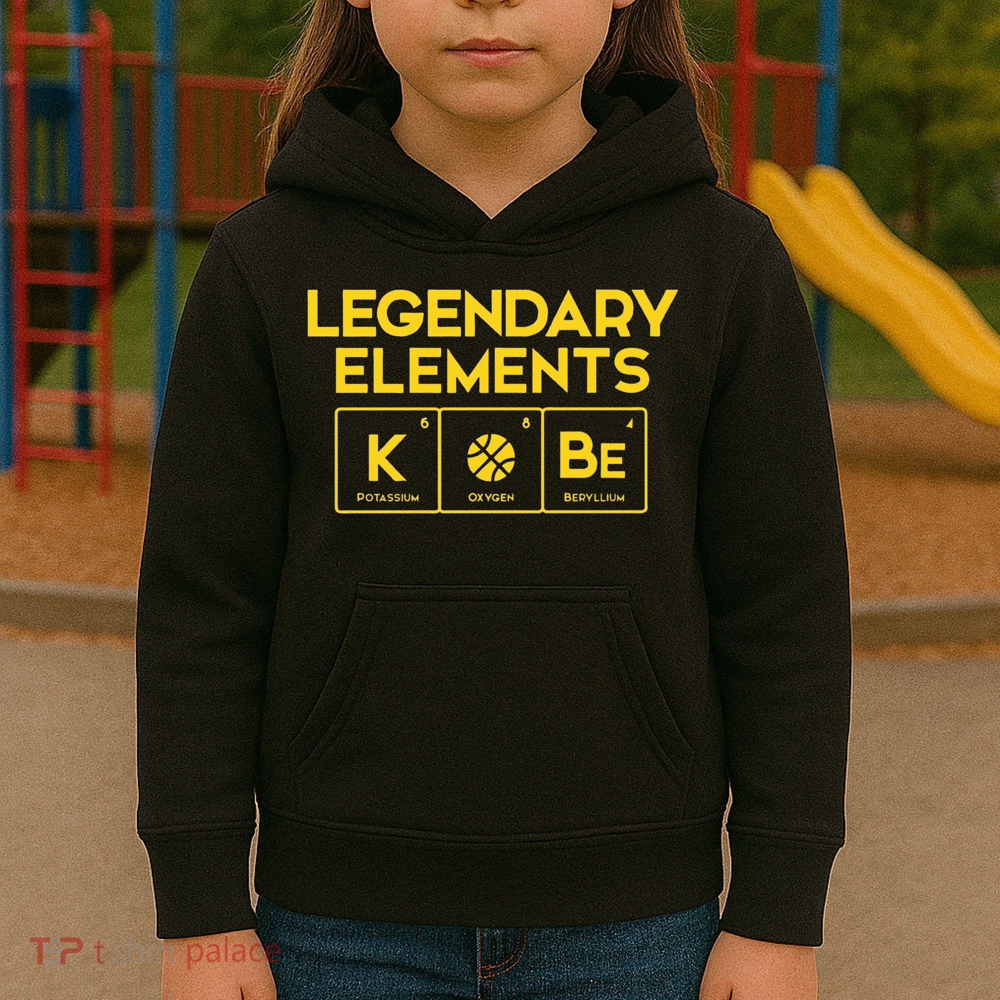 Legendary Elements of Basketball KOBe Periodic Table Fun Kids Hoodie