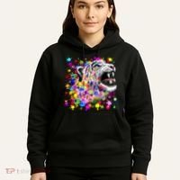 Leopard Cat Psychedelic Paint Splats Hoodie thumb 5