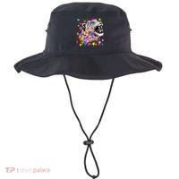 Leopard Cat Psychedelic Paint Splats Bucket Hat thumb 0