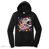 Leopard Cat Psychedelic Paint Splats Women's Hoodie thumb 0