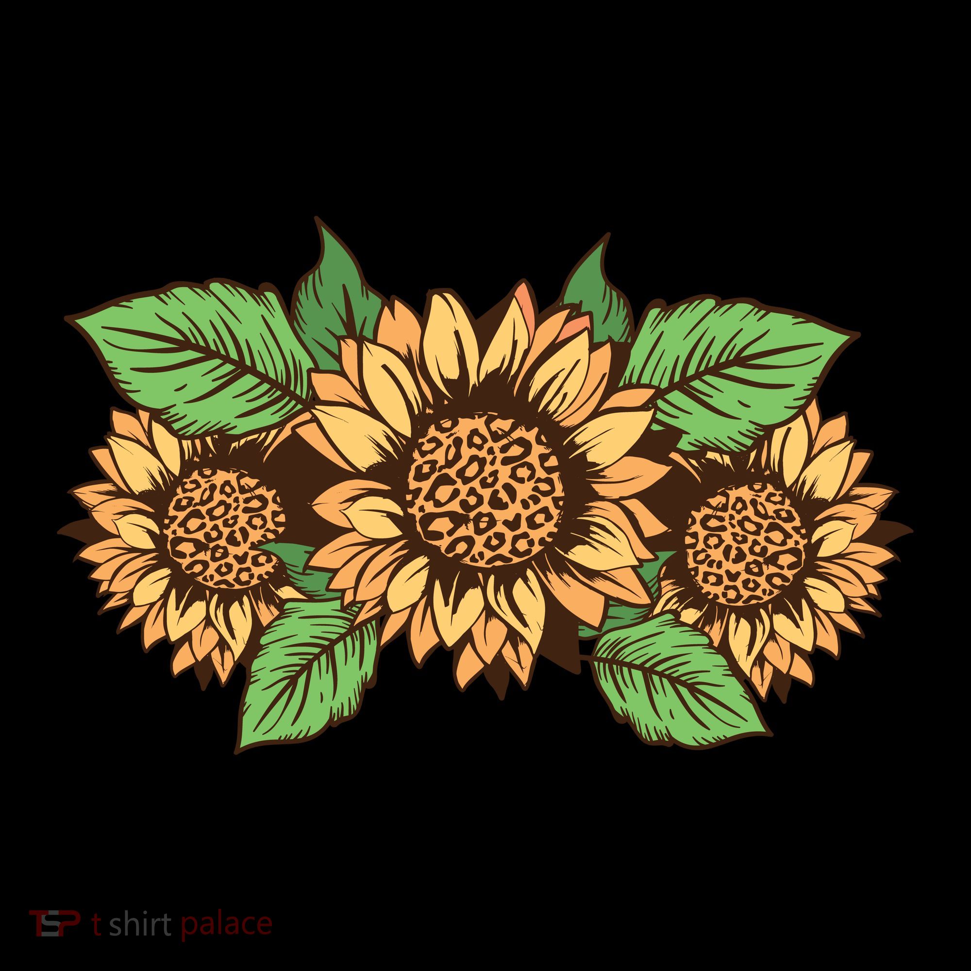 Leopard Flowers Coaster