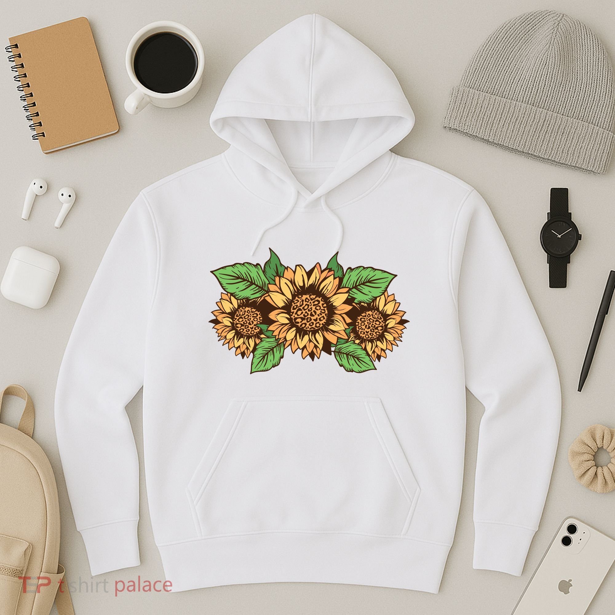 Leopard Flowers Hoodie