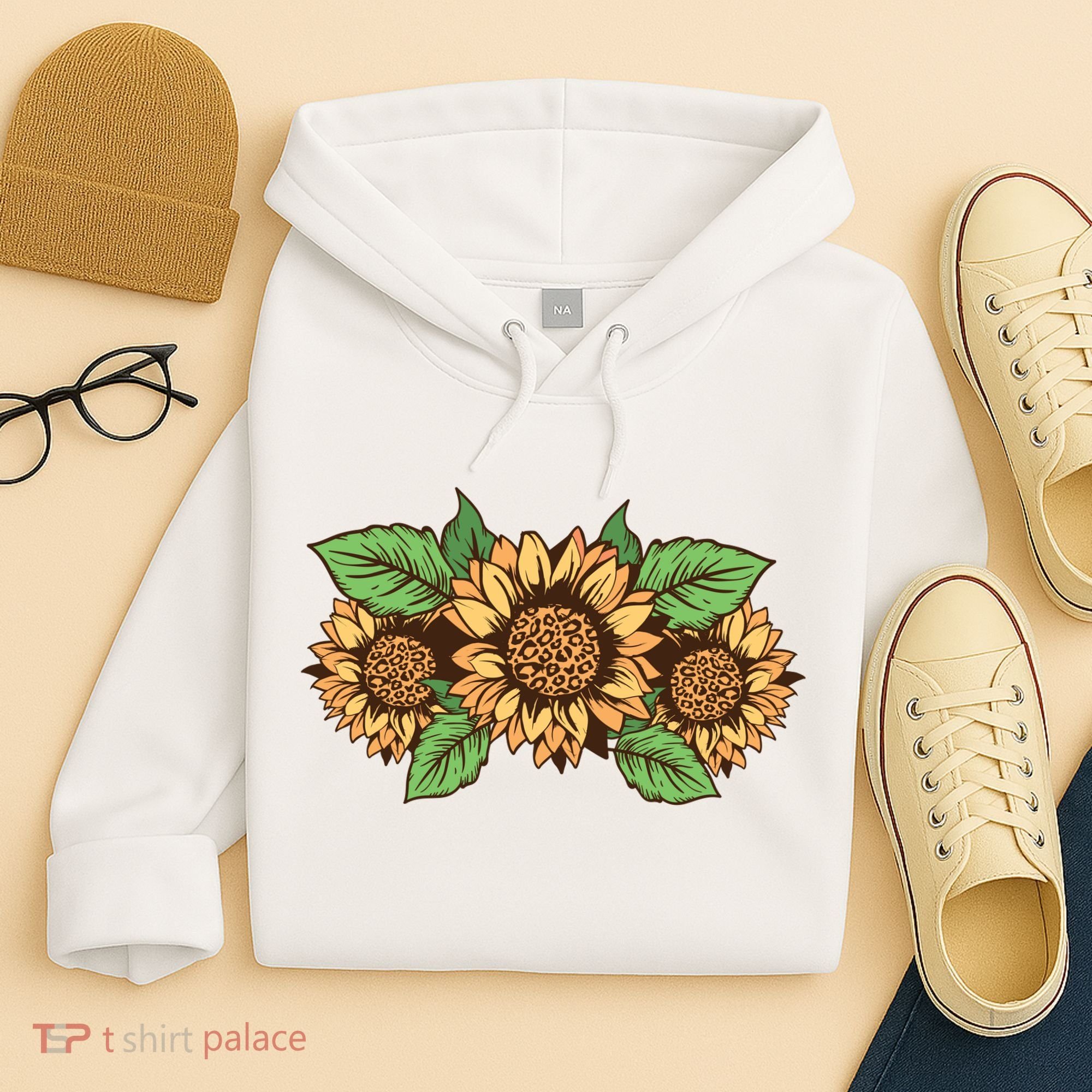 Leopard Flowers Hoodie