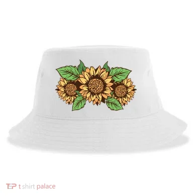 Leopard Flowers Sustainable Bucket Hat