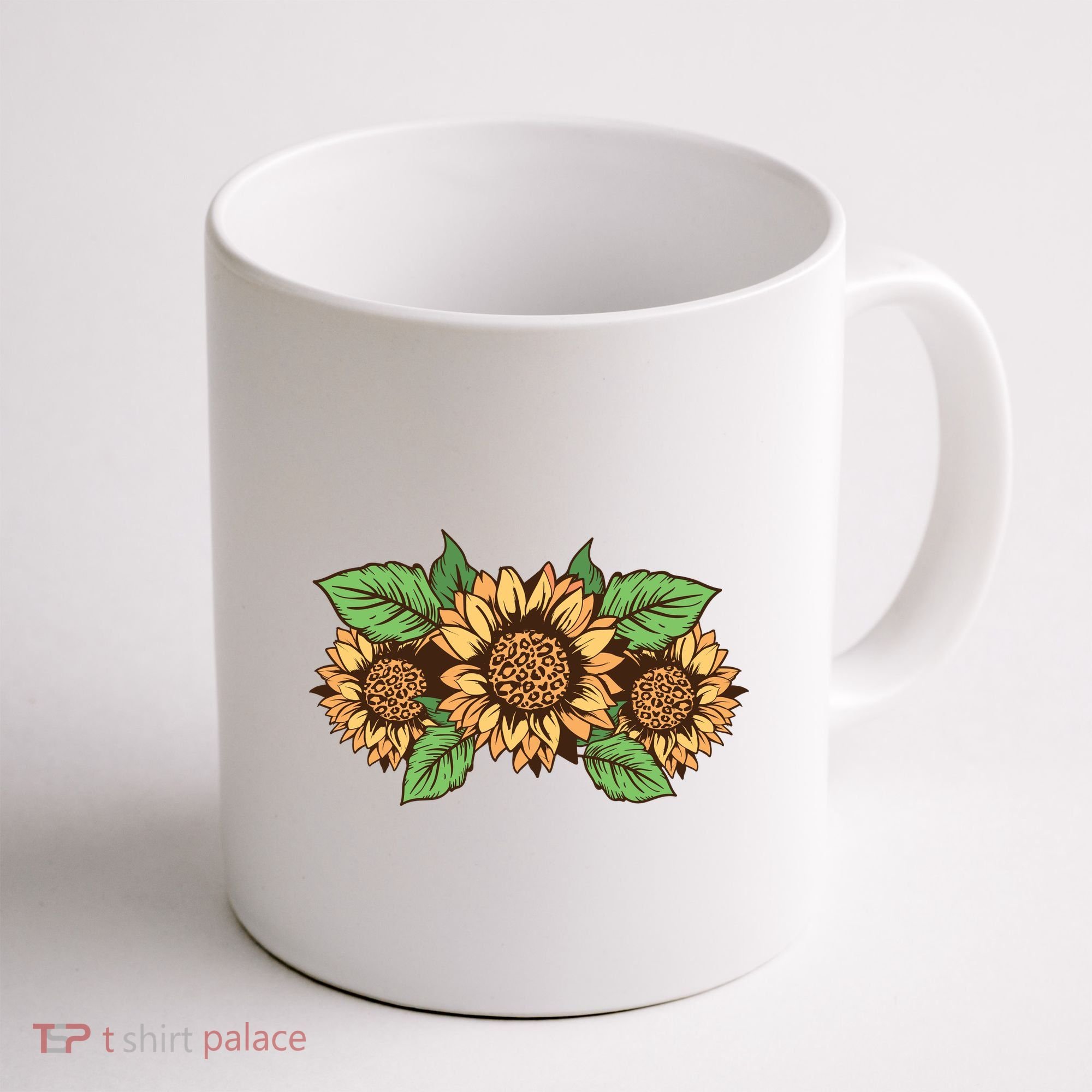 Leopard Flowers Coffee Mug