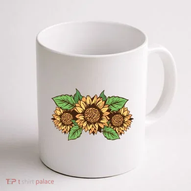 Leopard Flowers Coffee Mug back