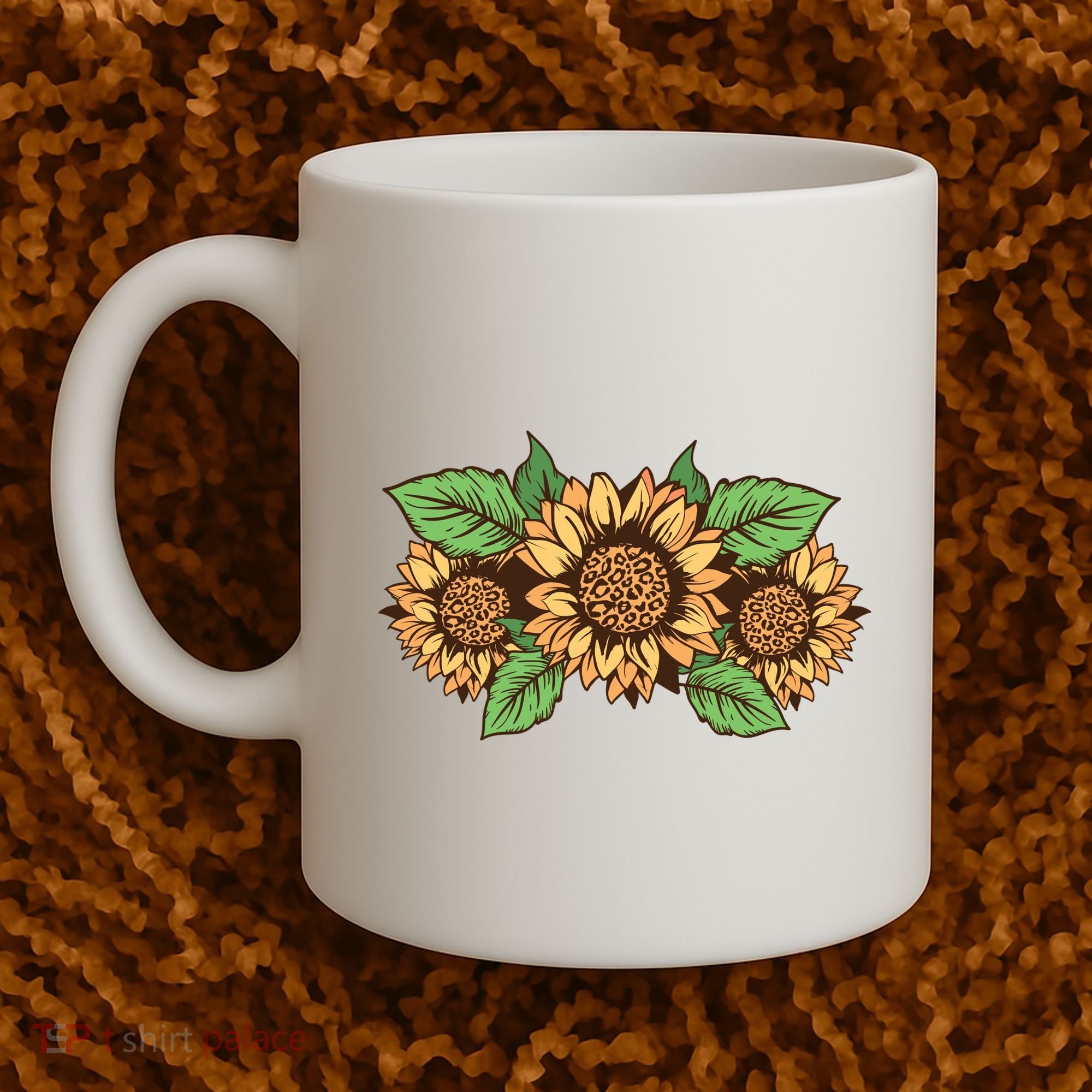 Leopard Flowers Coffee Mug