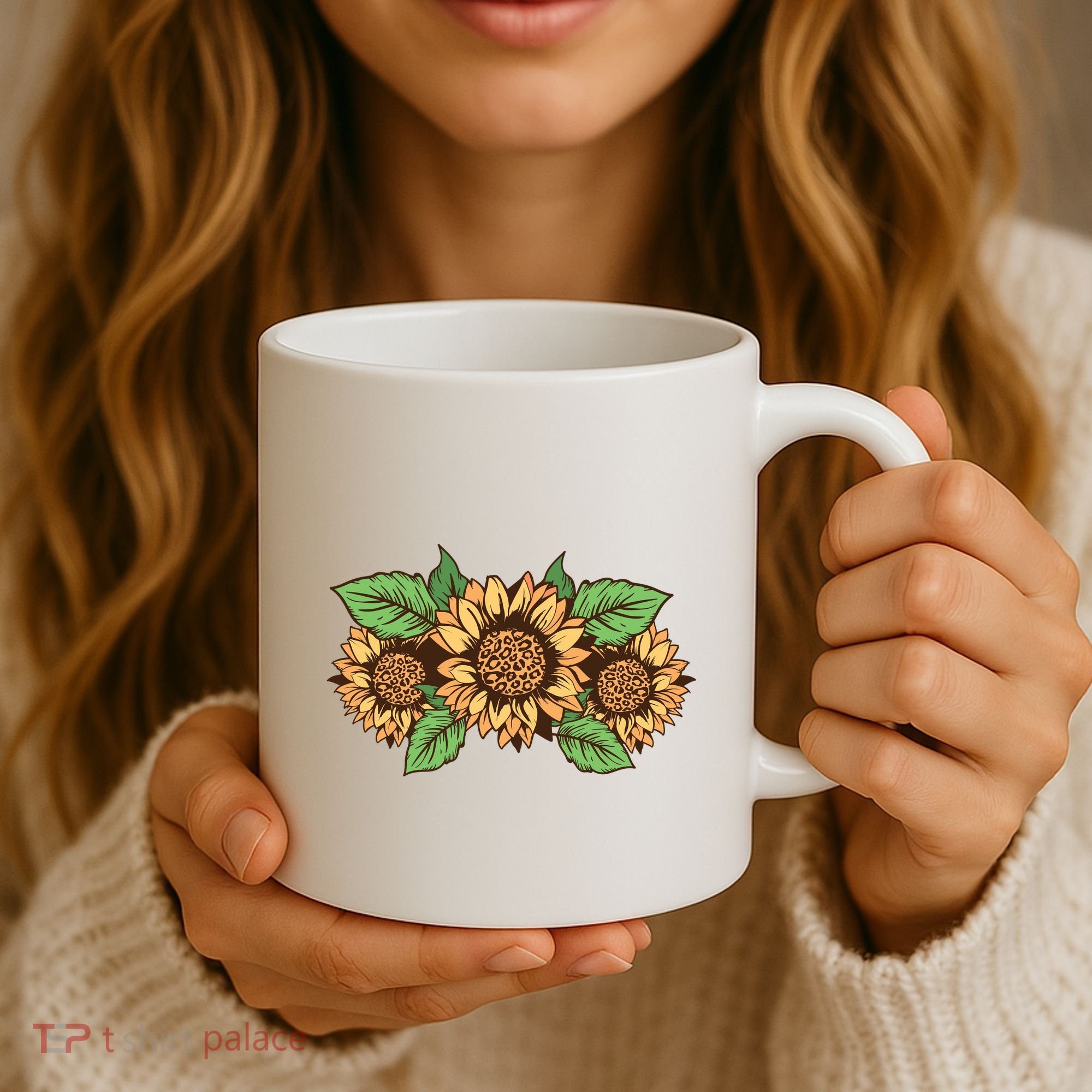 Leopard Flowers Coffee Mug