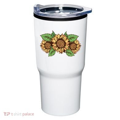 Leopard Flowers Tumbler
