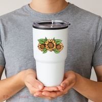 Leopard Flowers Tumbler thumb 2