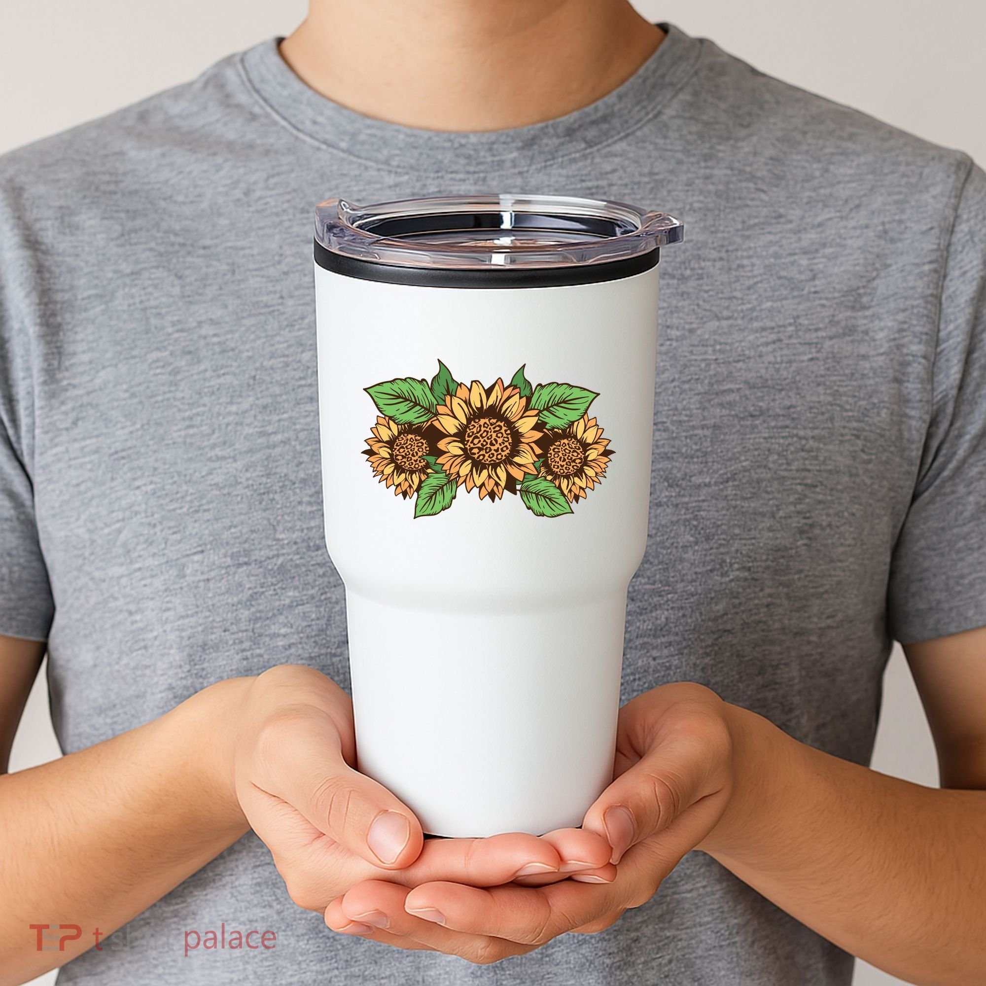 Leopard Flowers Tumbler
