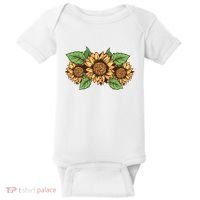 Leopard Flowers Baby Bodysuit thumb 0